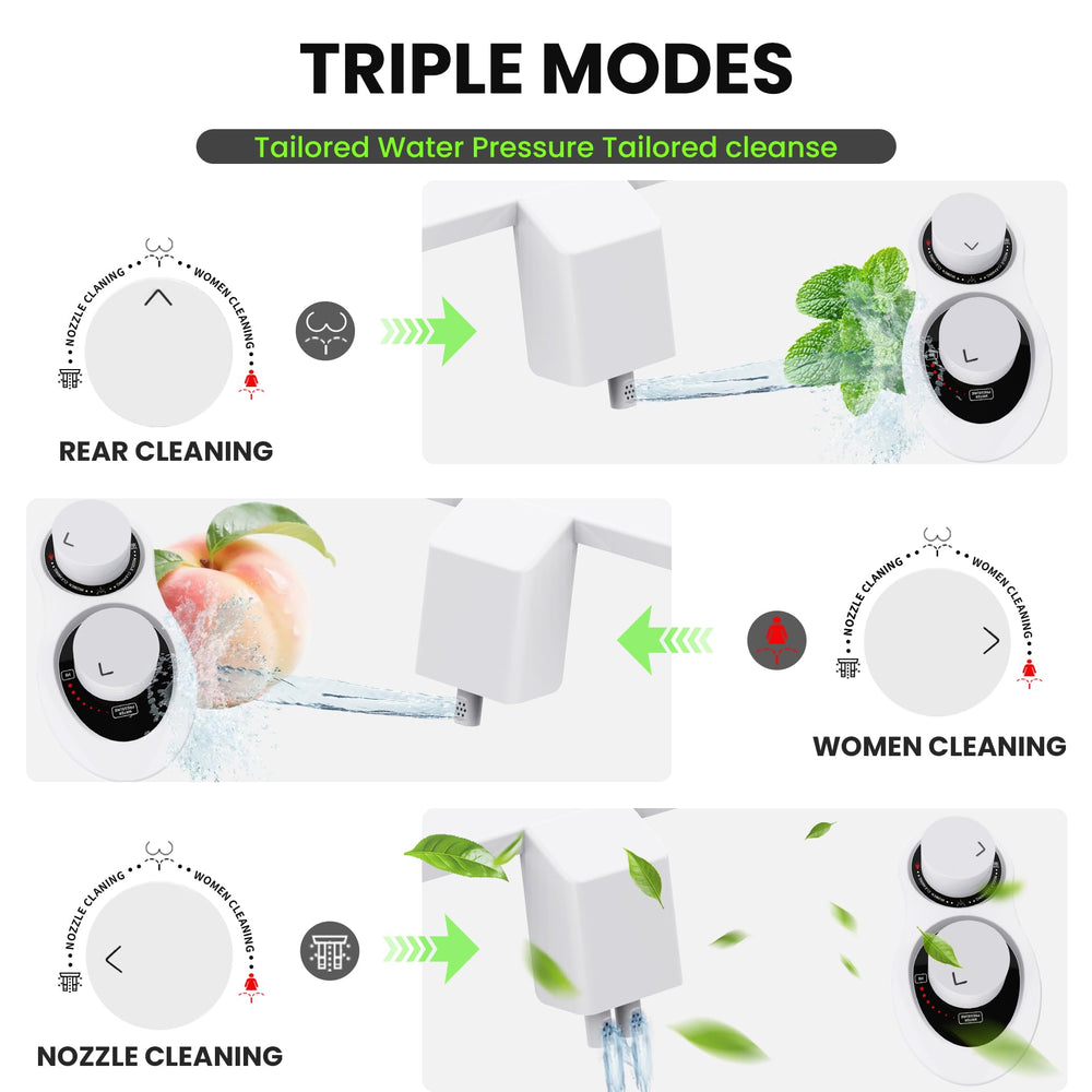 Terapaton self-cleaning nozzle spraying to demonstrate hygienic rinse function