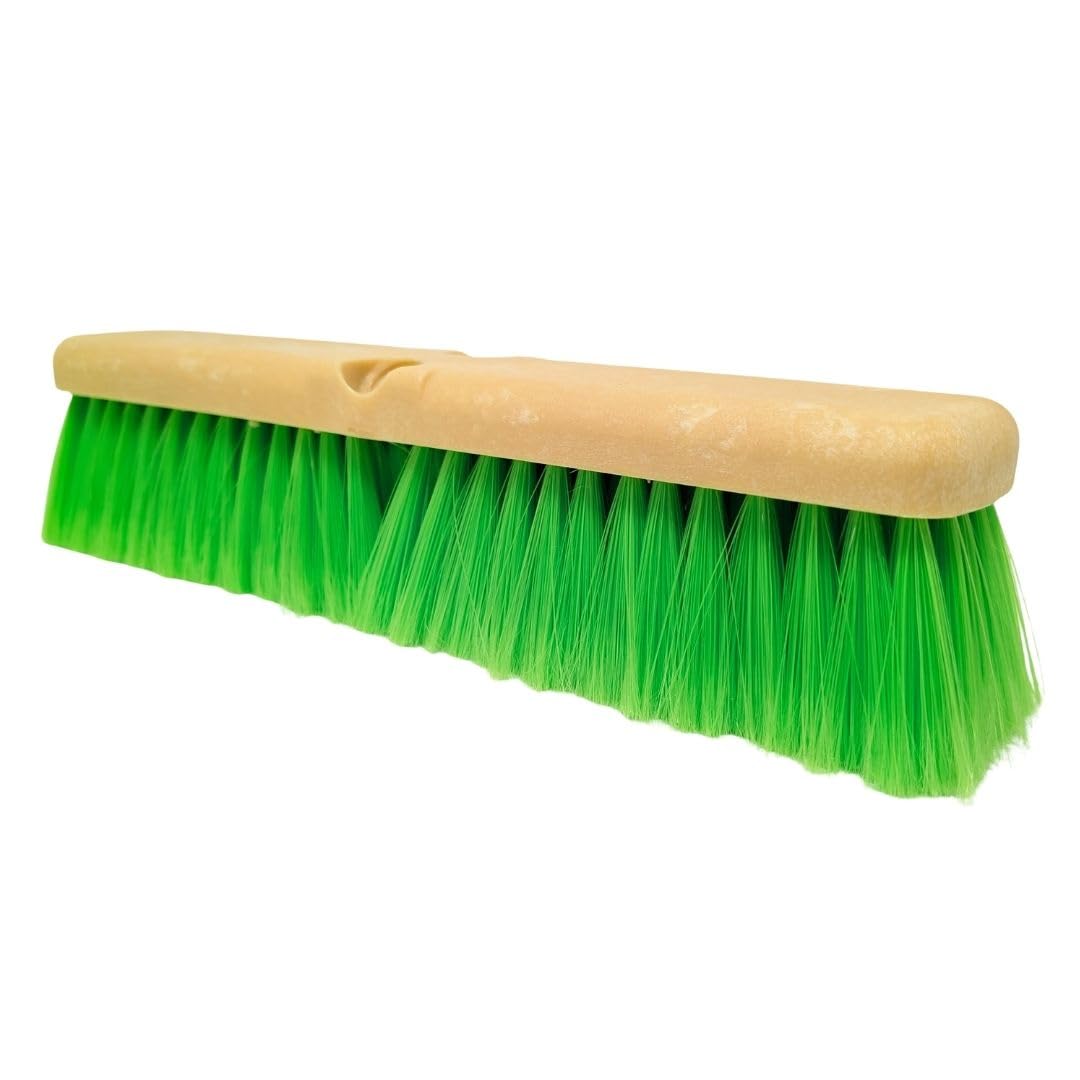 Teravan front view of 14-inch brush head showing wide coverage and durability