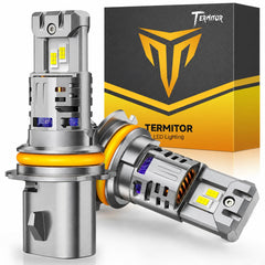 Termitor front view of 9007 bulb showing plug-and-play fit for quick install