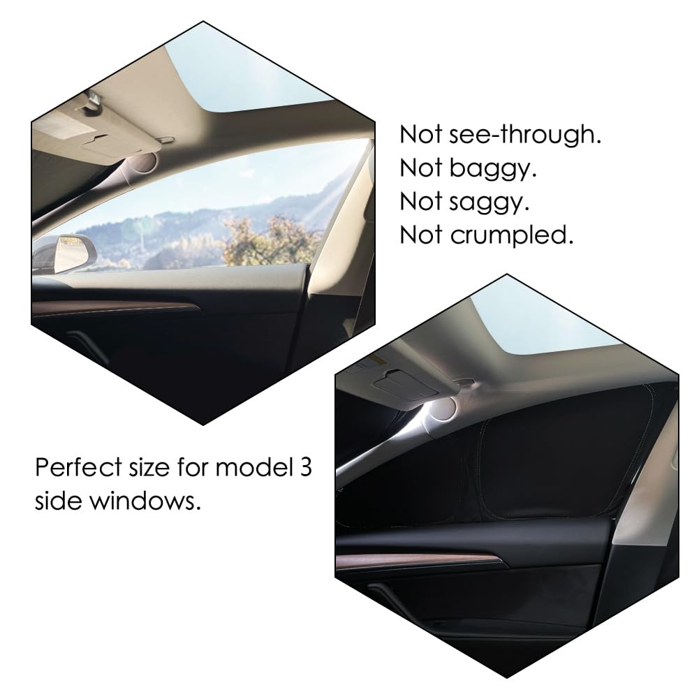 TESBEAUTY folded curtains in storage bag compact for trunk convenience