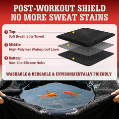 TESFEEL non-slip backing detail preventing sliding for safer seating