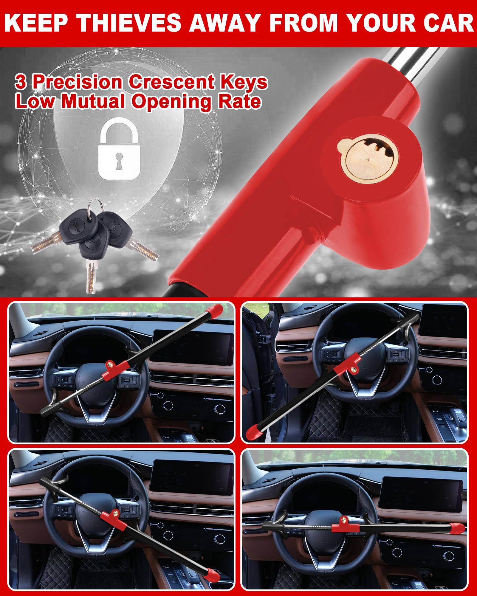 Tevlaphee dip-coated finish close-up protecting steering wheel from scratches