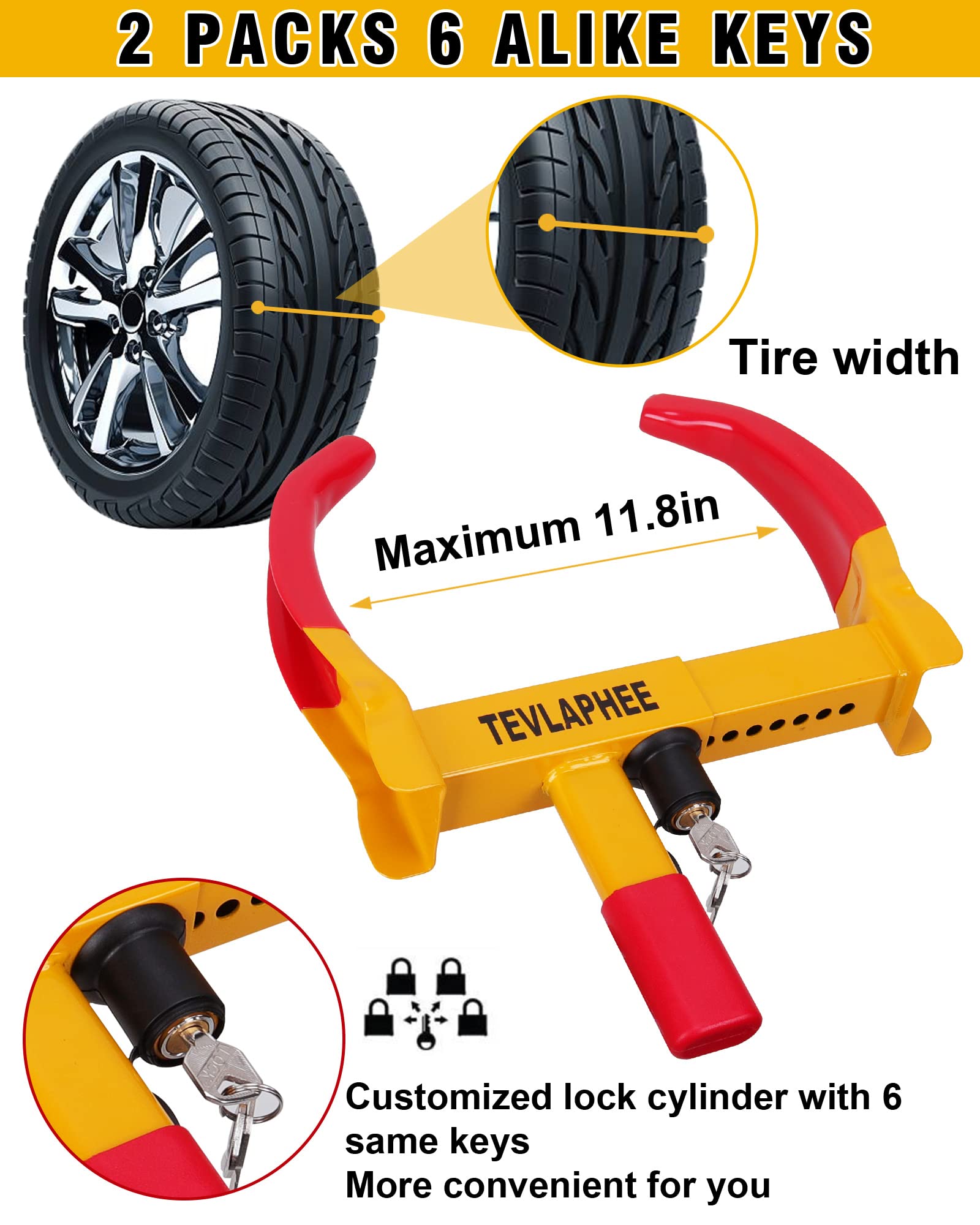 Tevlaphee installed on trailer wheel demonstrating secured wheel and theft prevention