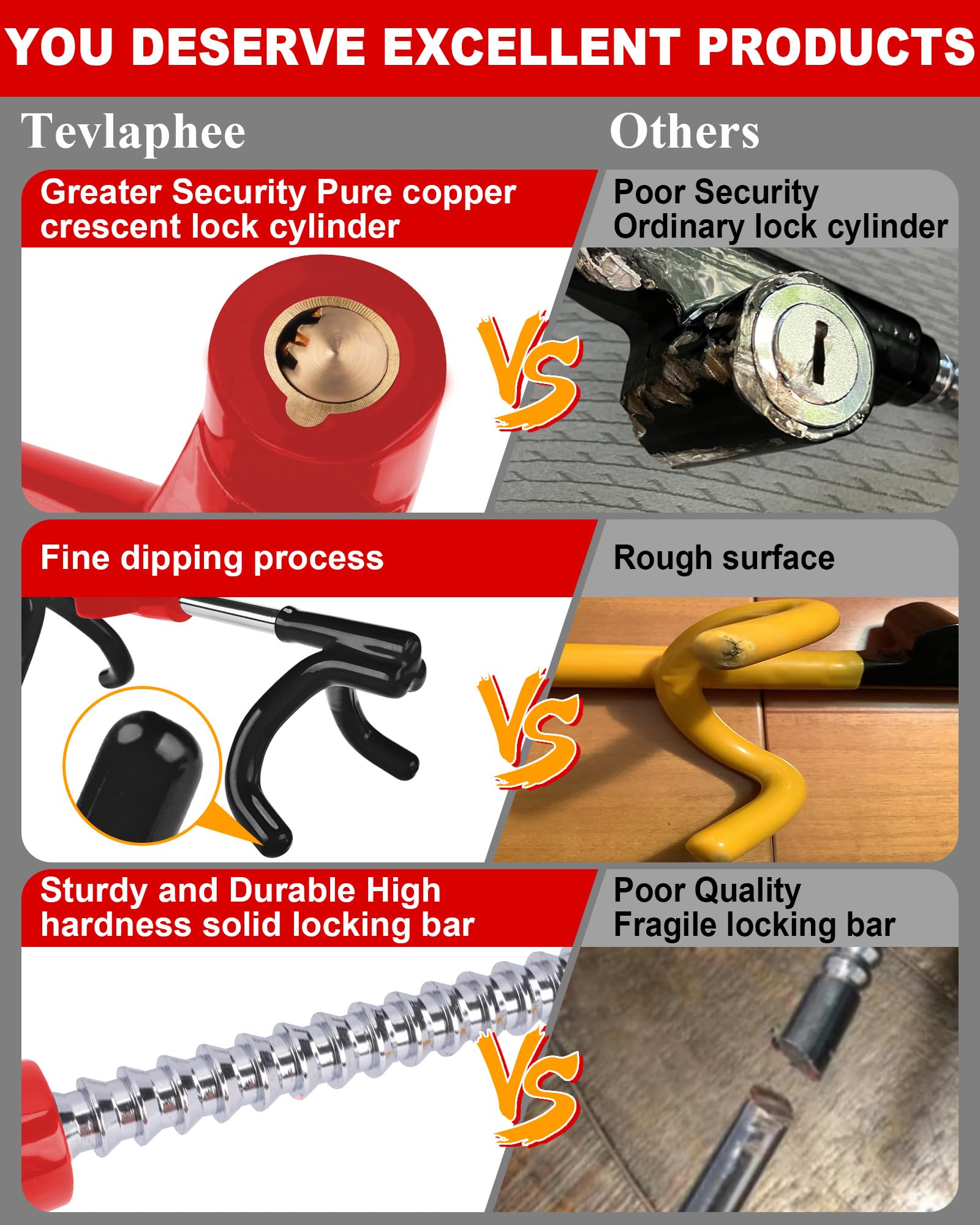 Tevlaphee locking hooks close-up showing secure grip on wheel rim