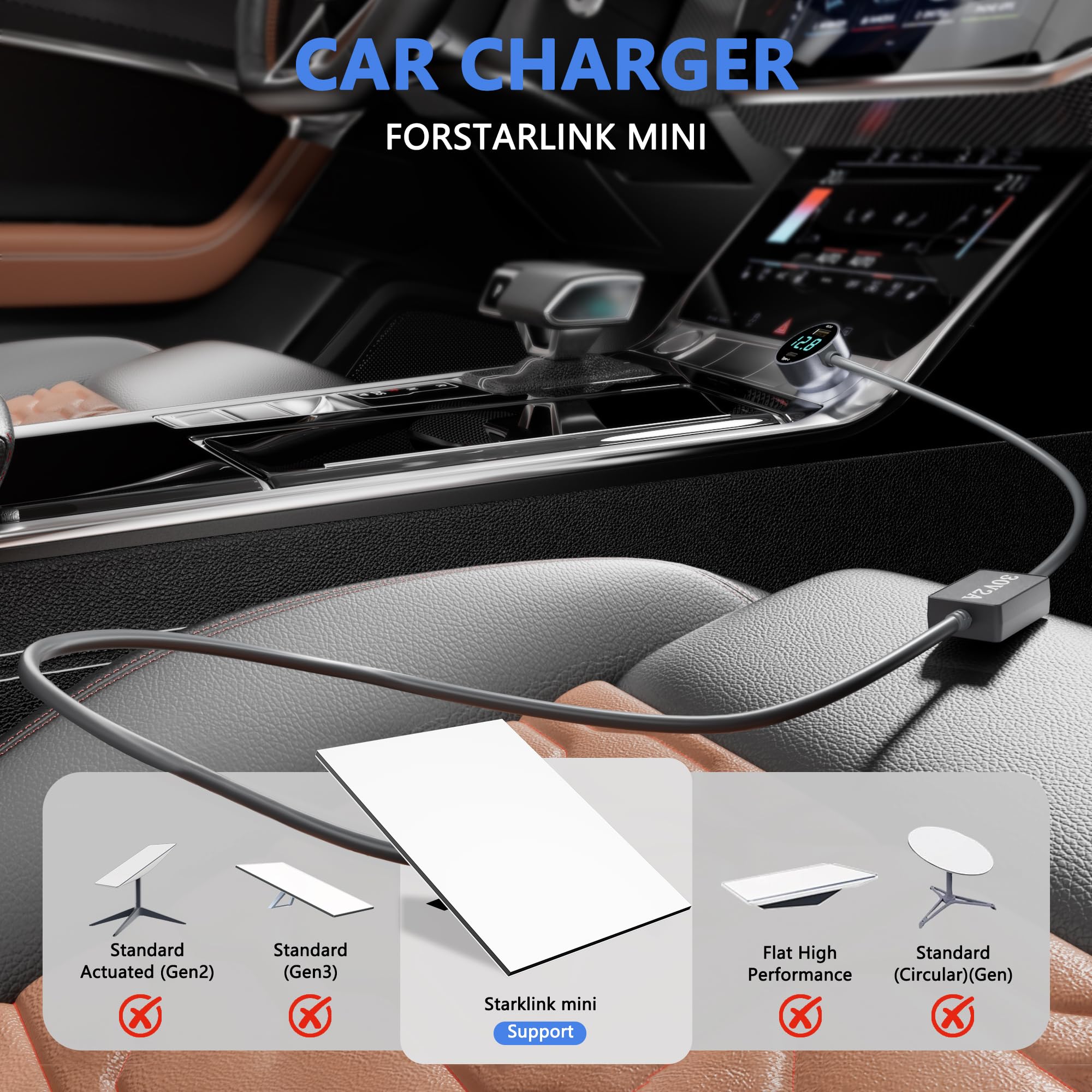 THALASSOTECH cigarette lighter plug detail for secure vehicle connection and convenience