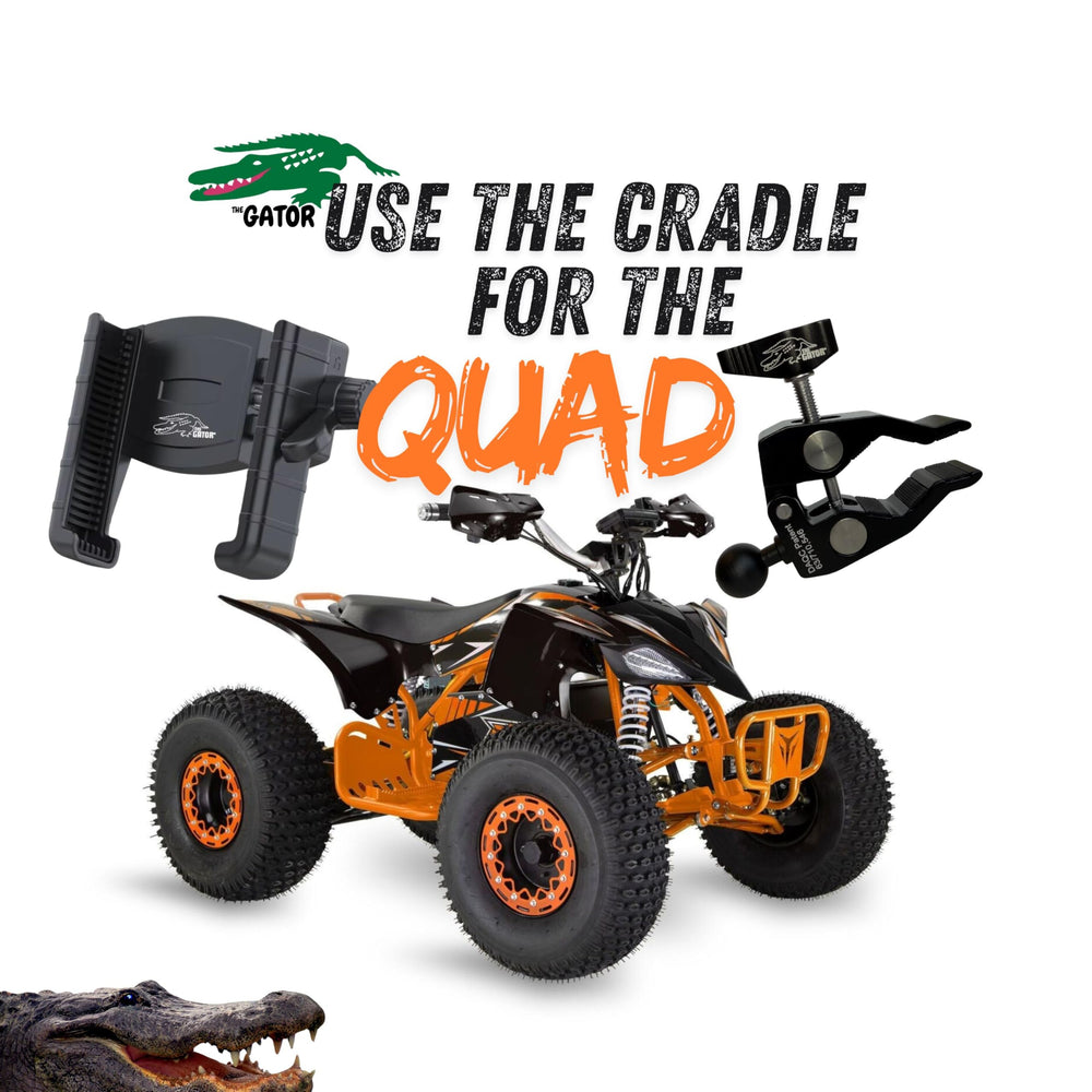 THE GATOR all included parts laid out showing quick interchangeability