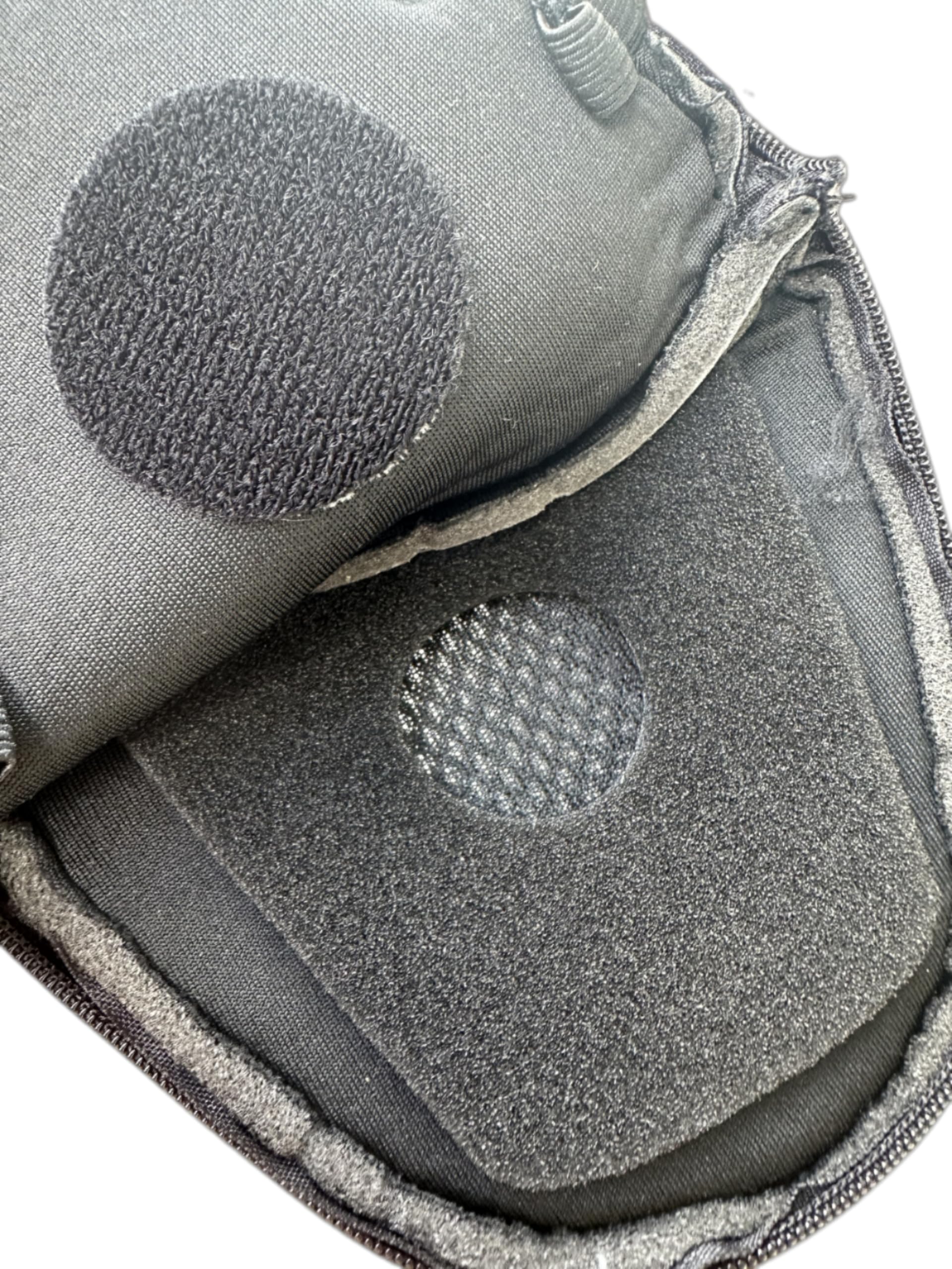 The Helmet Shop label and reinforced stitching for durable long-term use