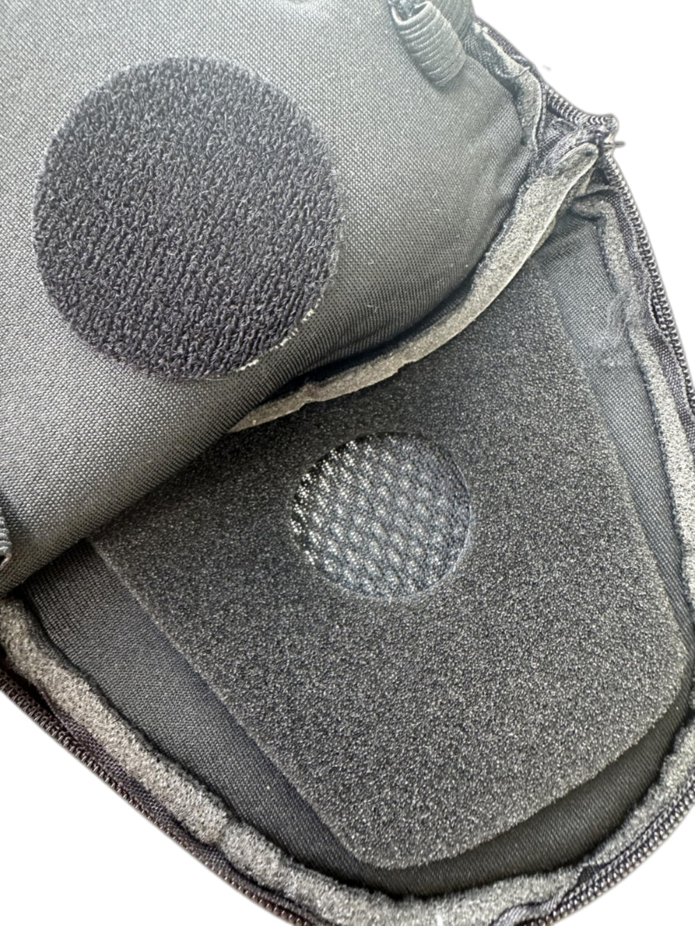 The Helmet Shop label and reinforced stitching for durable long-term use
