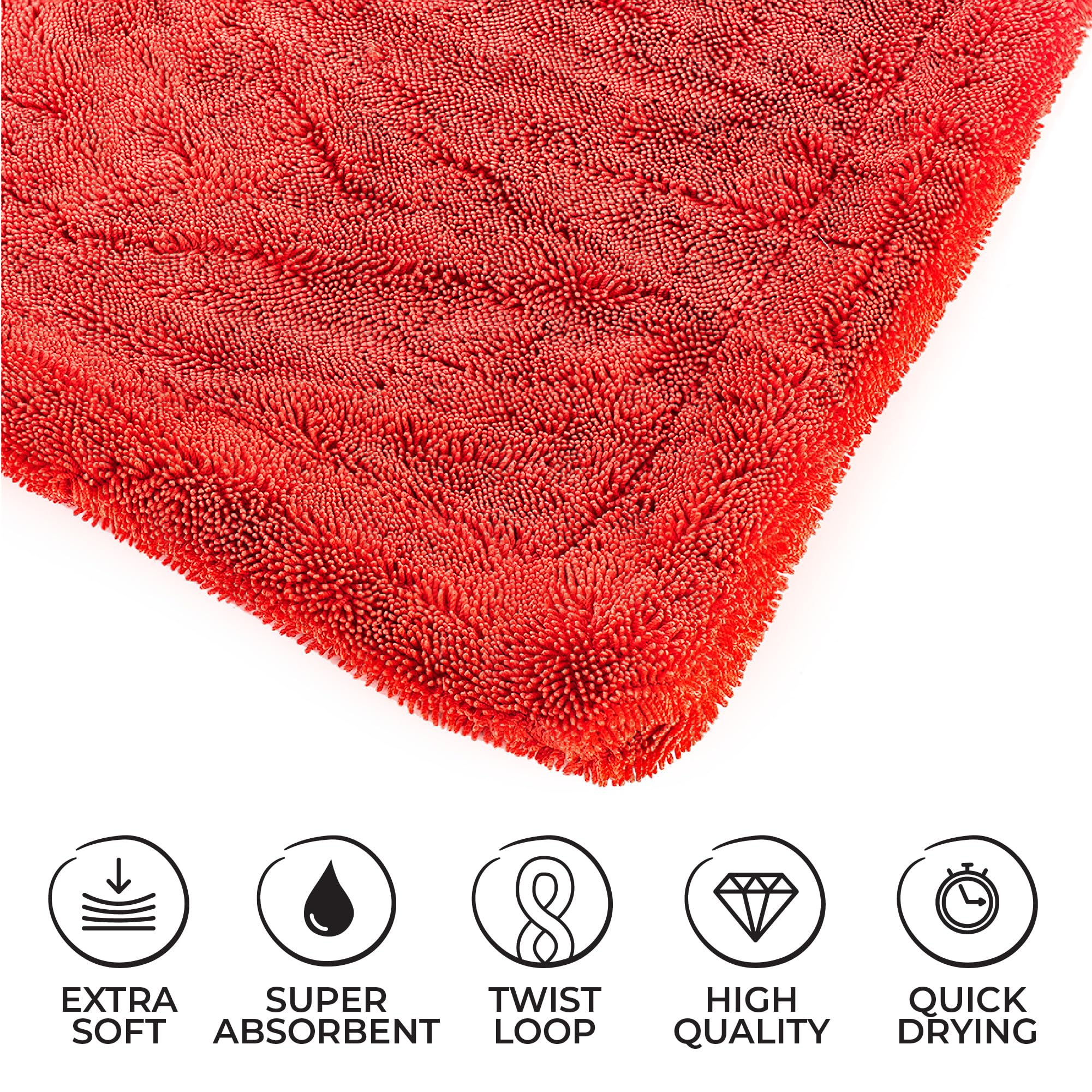 The Rag Company 1500 fully spread 30x30 inches demonstrating large coverage