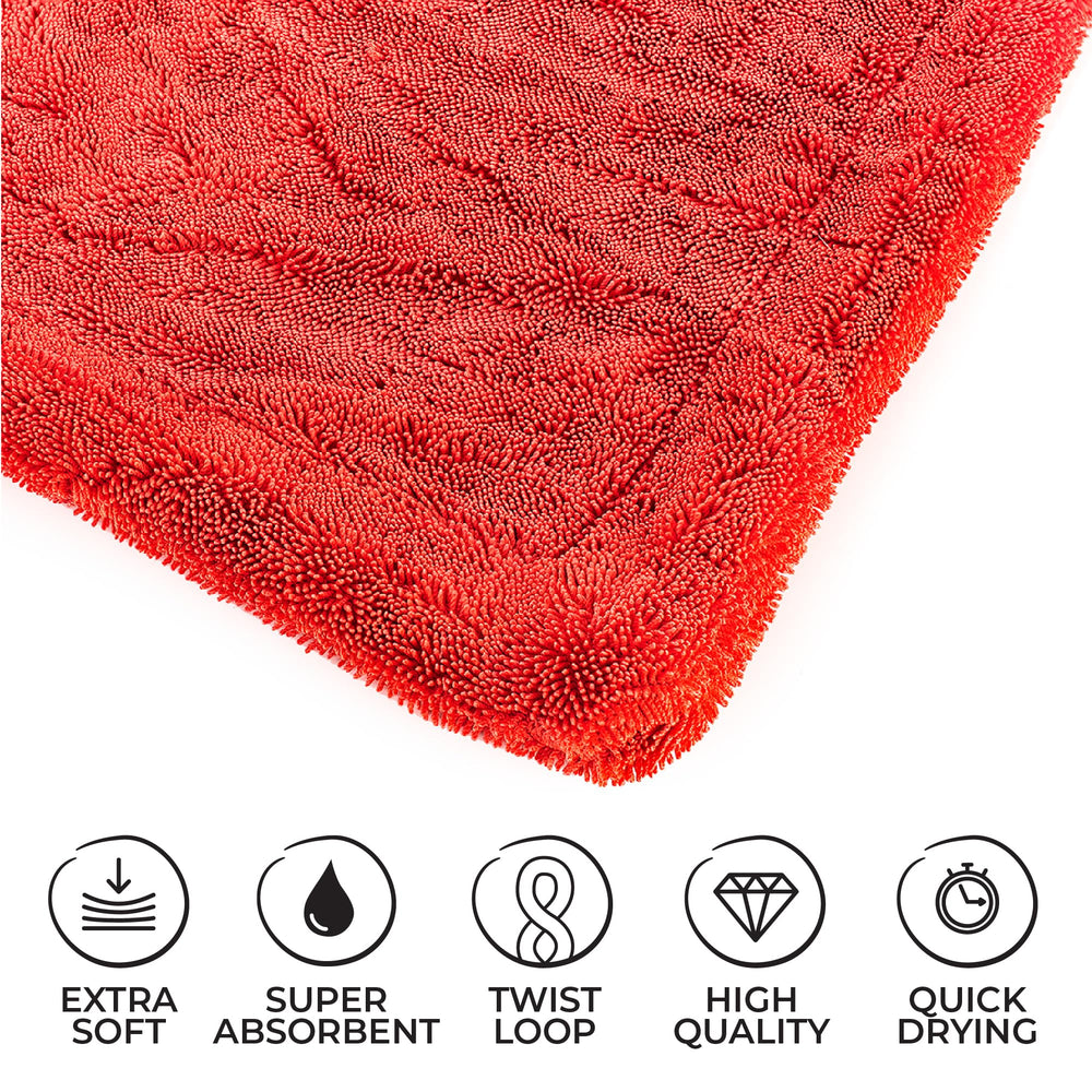 The Rag Company 1500 fully spread 30x30 inches demonstrating large coverage
