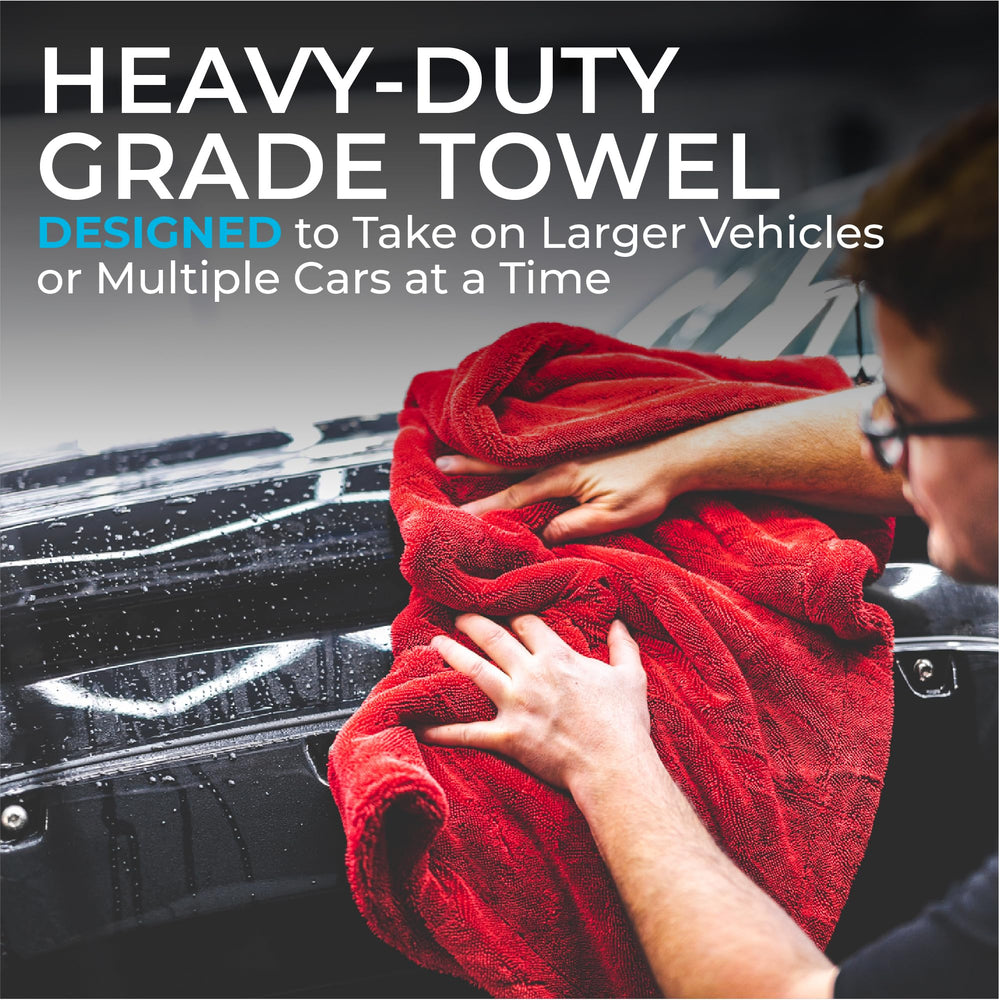 The Rag Company 1500 drying a pickup truck bed quickly and efficiently