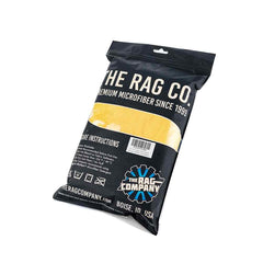 The Rag Company close-up of split microfiber fibers for high absorbency and gentle contact