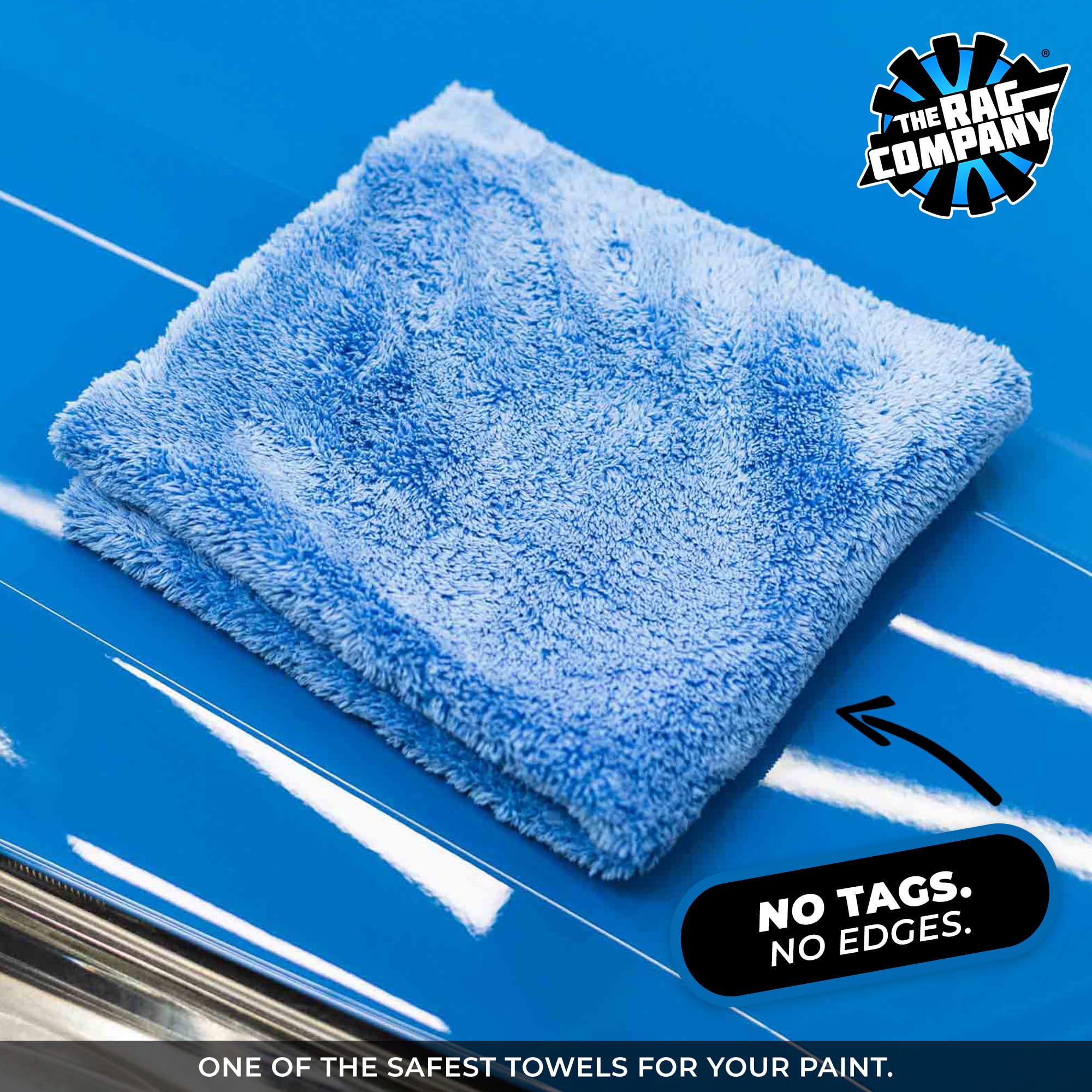 The Rag Company folded towel ready to use highlighting lint-free surface