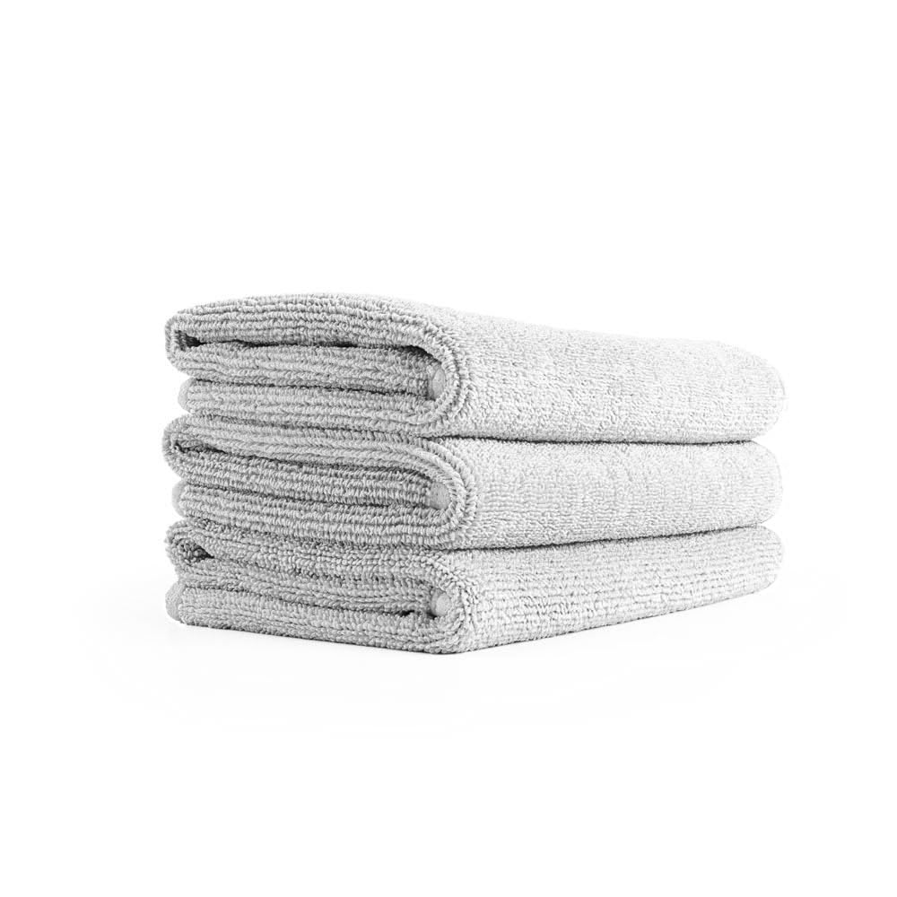 The Rag Company FTW close-up of microfiber weave highlighting dense 550 GSM fibers for absorption