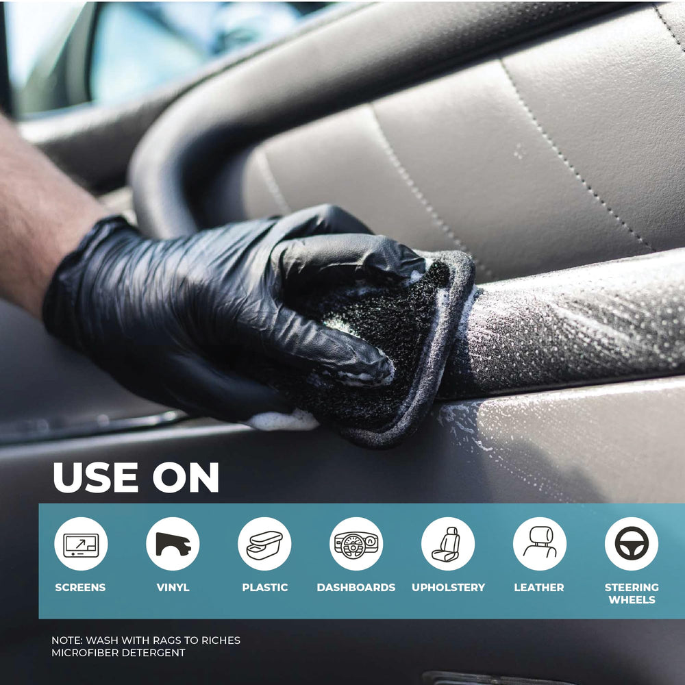 The Rag Company gentle pad cleaning infotainment screen without scratching