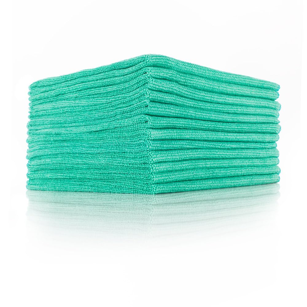 The Rag Company front packaging showing 12-pack and green towels for quick identification and purchase