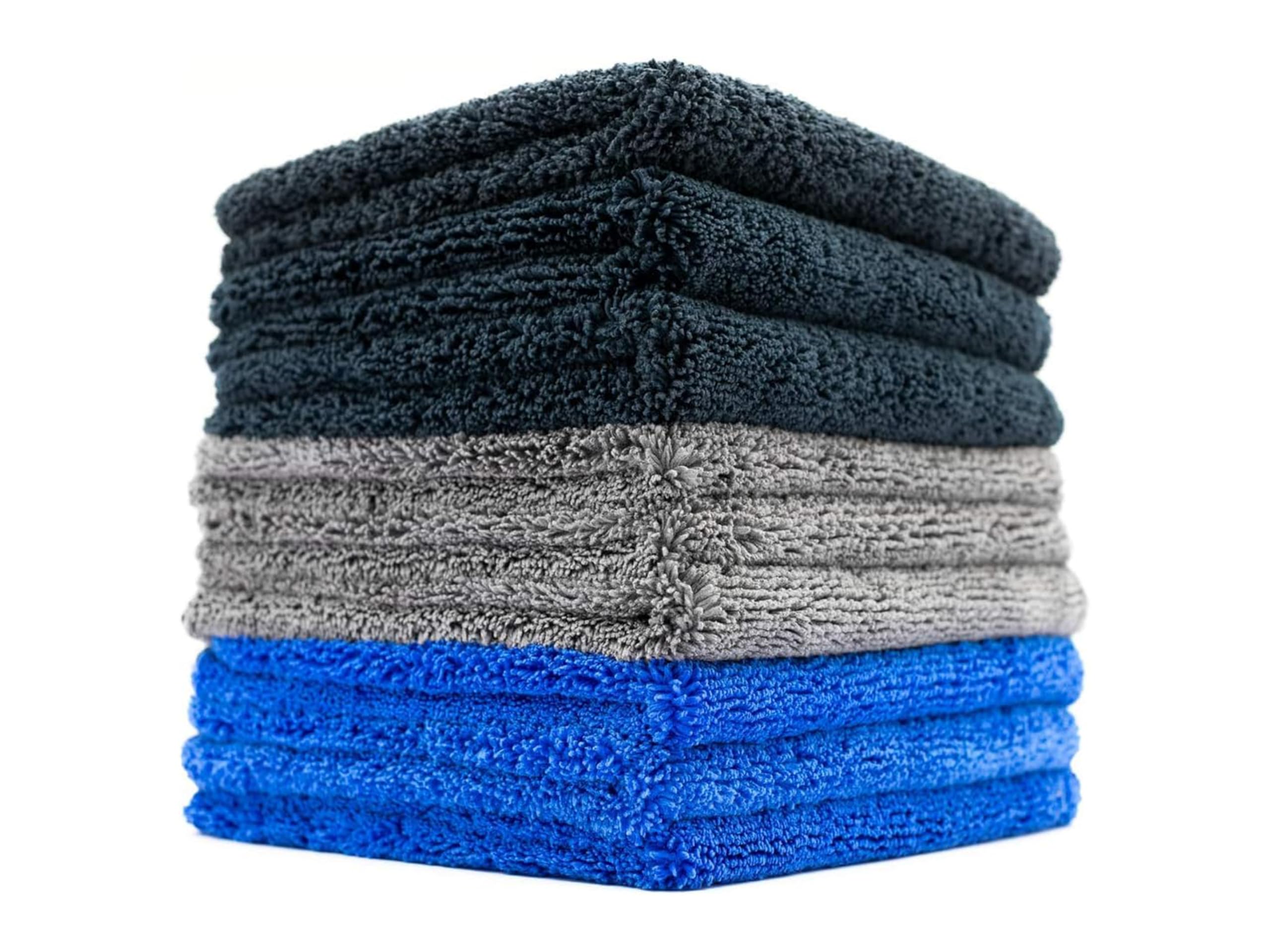 The Rag Company front pack showing nine Spectrum 420 towels for organized detailing