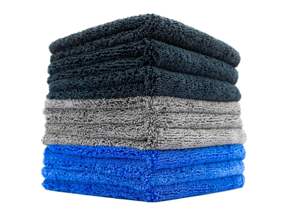 The Rag Company front pack showing nine Spectrum 420 towels for organized detailing