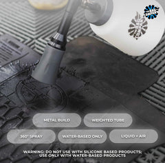 The Rag Company bristle trumpet close-up showing agitation tip for safer textured surface cleaning