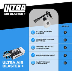 The Rag Company standard trumpet nozzle image showing strong airflow reach for deep crevice cleaning