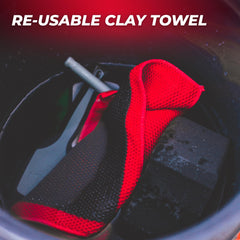 The Rag Company close-up texture displaying clay-like fibers for contaminant pickup