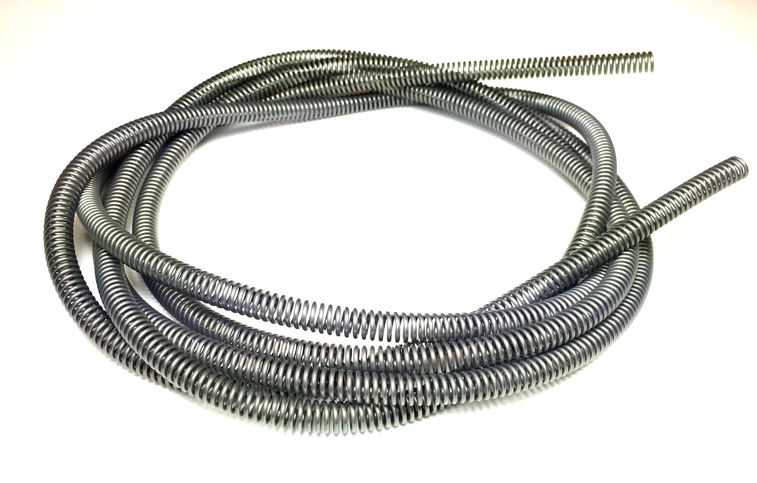 The Stop Shop stainless brake line protector front view showing 16-foot coil and label, durable protection