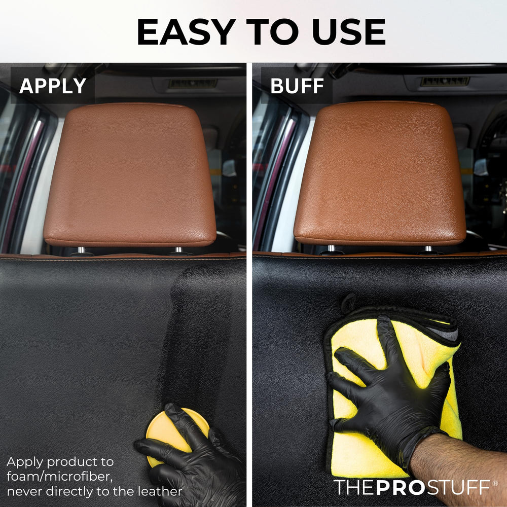 The Pro Stuff label close-up displaying features and safe formula