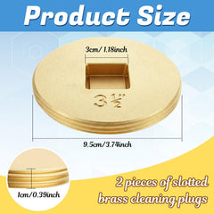 Therwen close-up of slotted top and square groove for easy tool access