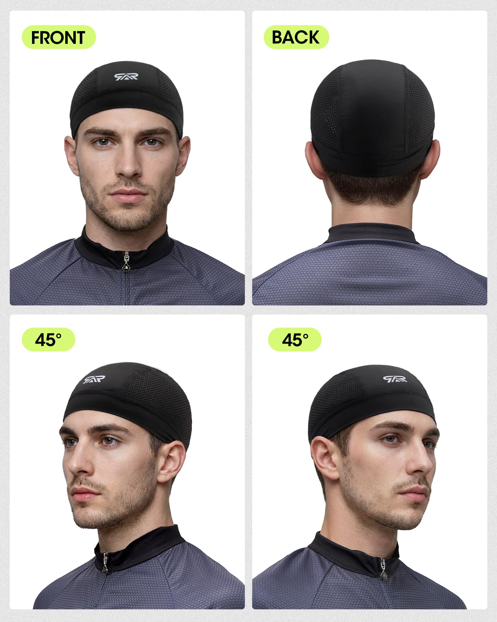 THINDUST three caps laid flat to show low-profile design and color options