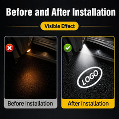 Thingrific projection on ground at night bright welcome effect