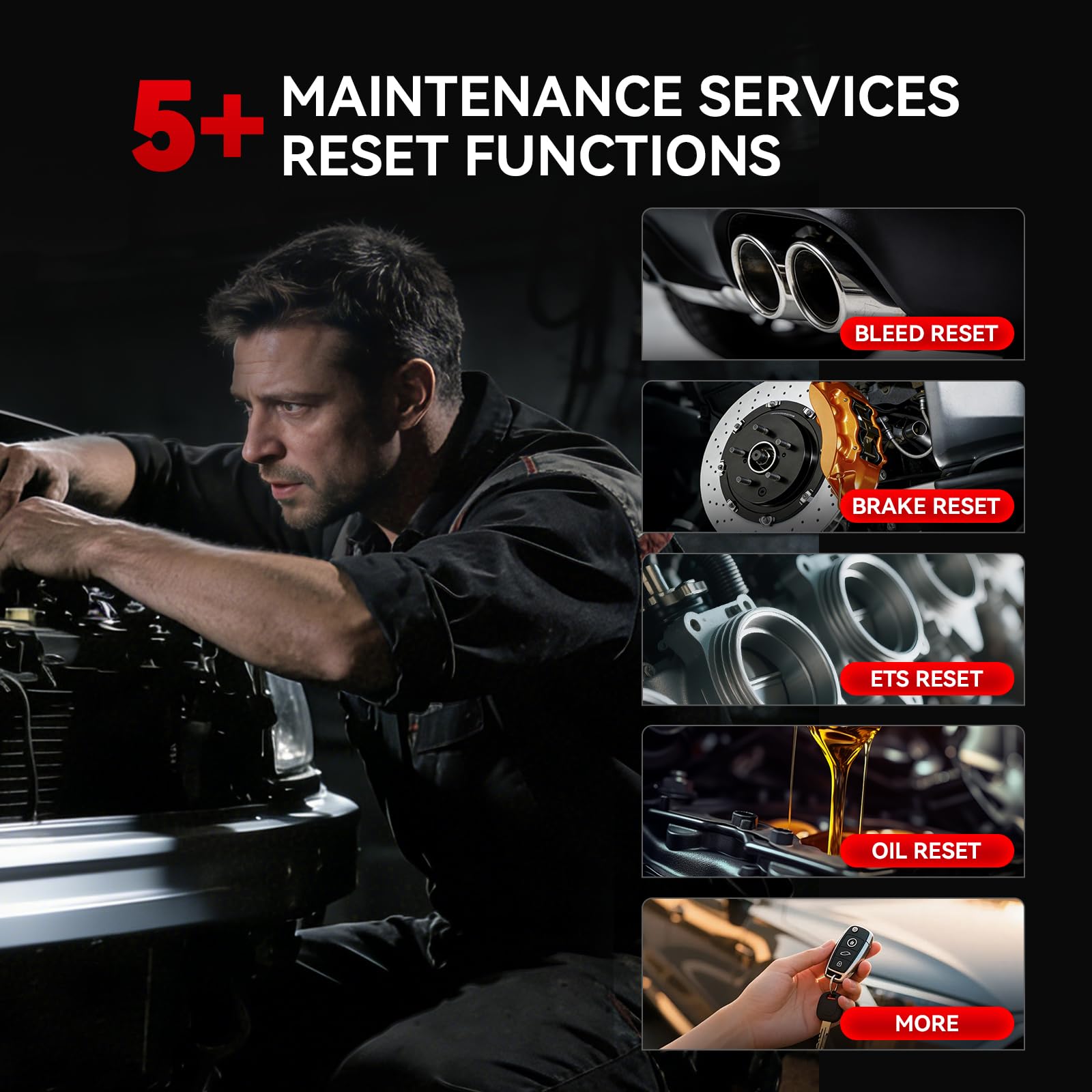 thinkcar BD6 product label and ports showing identification and ease benefit