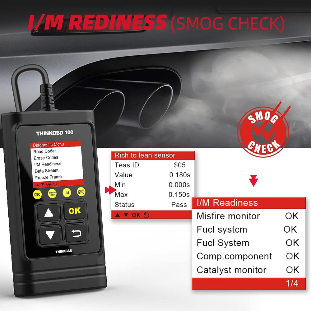 thinkcar plugged into vehicle dash demonstrating quick plug-and-play benefit