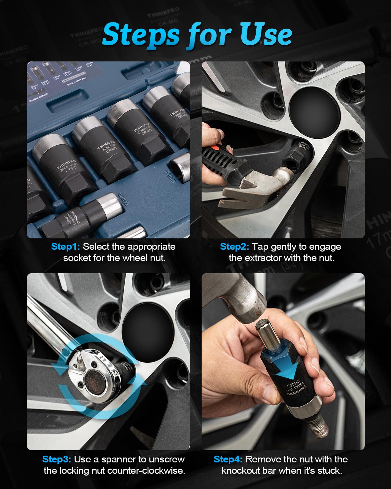Thinkpro socket beside a 1/2 inch wrench showing correct size scale
