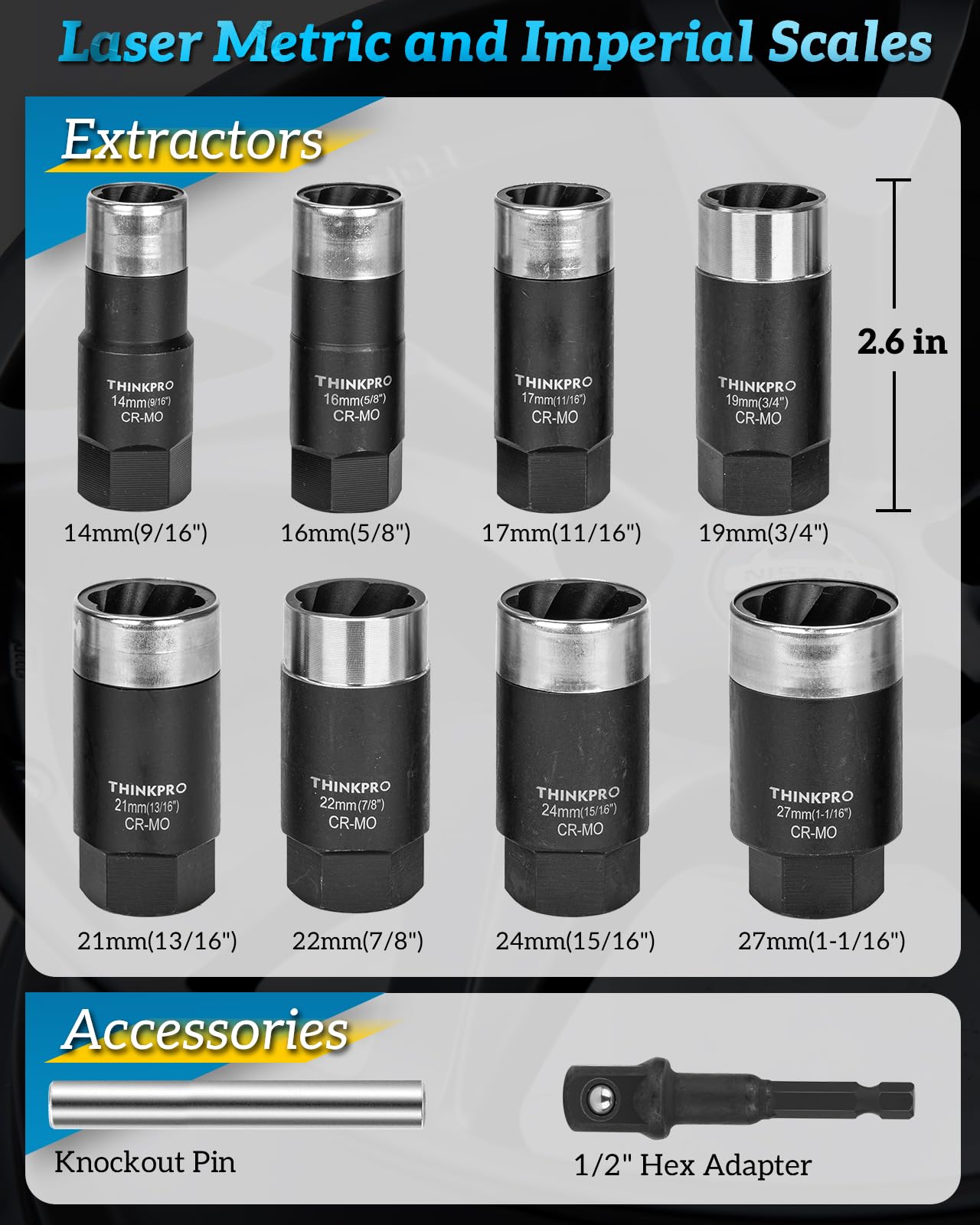 Thinkpro tool being used on a rounded lug nut to restore wheel access