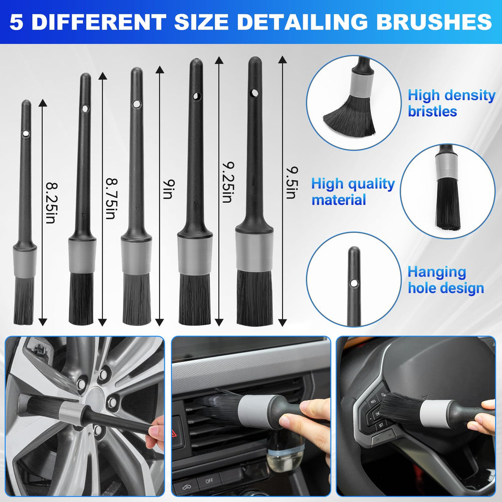 THINKWORK brush set arranged to show sizes and non-scratch bristles