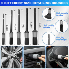 THINKWORK brush set arranged to show sizes and non-scratch bristles