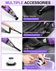 THINKWORK closeup of washable filter and LED light for thorough spot-cleaning benefit