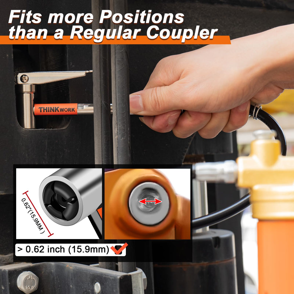 THINKWORK slim 0.62-inch coupler side view fits tight spaces benefit
