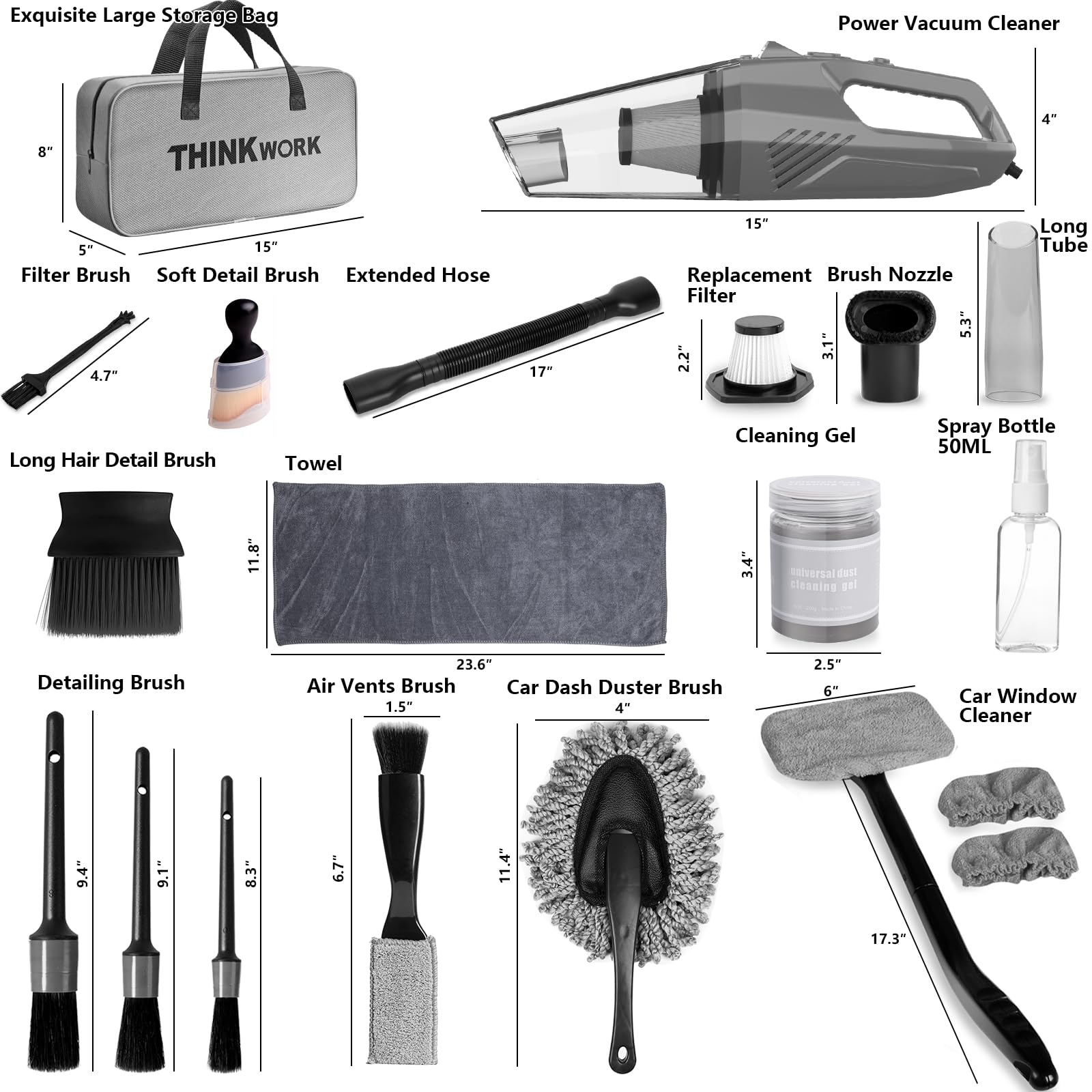 THINKWORK in-car use demonstration cleaning seat crevice for quick touch-up benefit