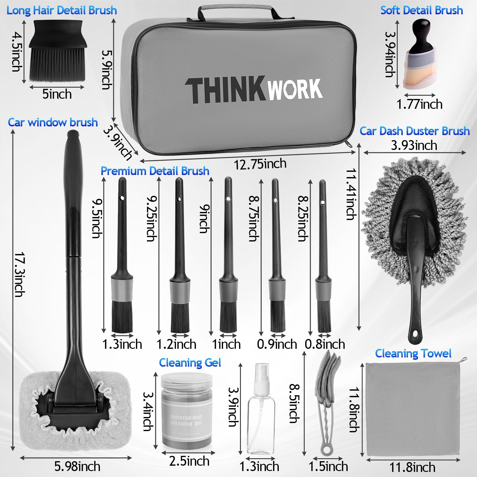 THINKWORK tool cleaning windshield interior reaching lower corners