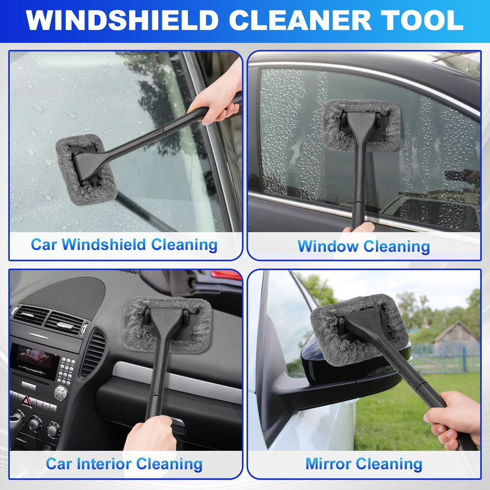 THINKWORK microfiber pads and towel for streak-free glass and absorbency