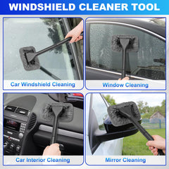 THINKWORK microfiber pads and towel for streak-free glass and absorbency