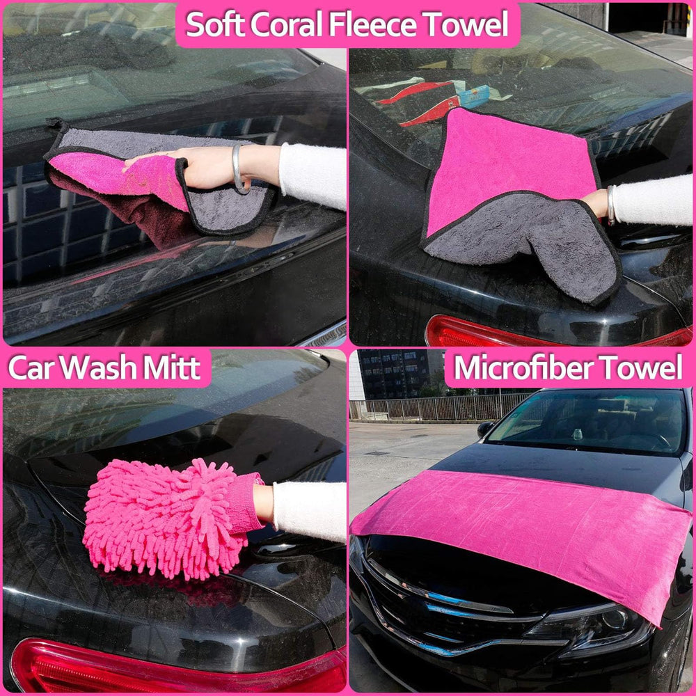 THINKWORK microfiber towels arrayed to show different sizes and absorbency