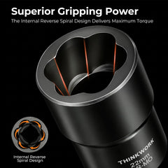 THINKWORK laser-etched socket markings visible for fast size selection