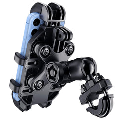 Thlevel front view mounted on handlebar showing secure fit and stability