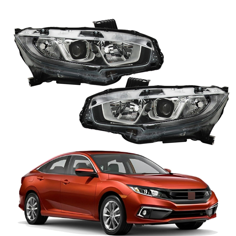 Thomletha front assembly for Civic 2016–2020 showing clean fit and improved look
