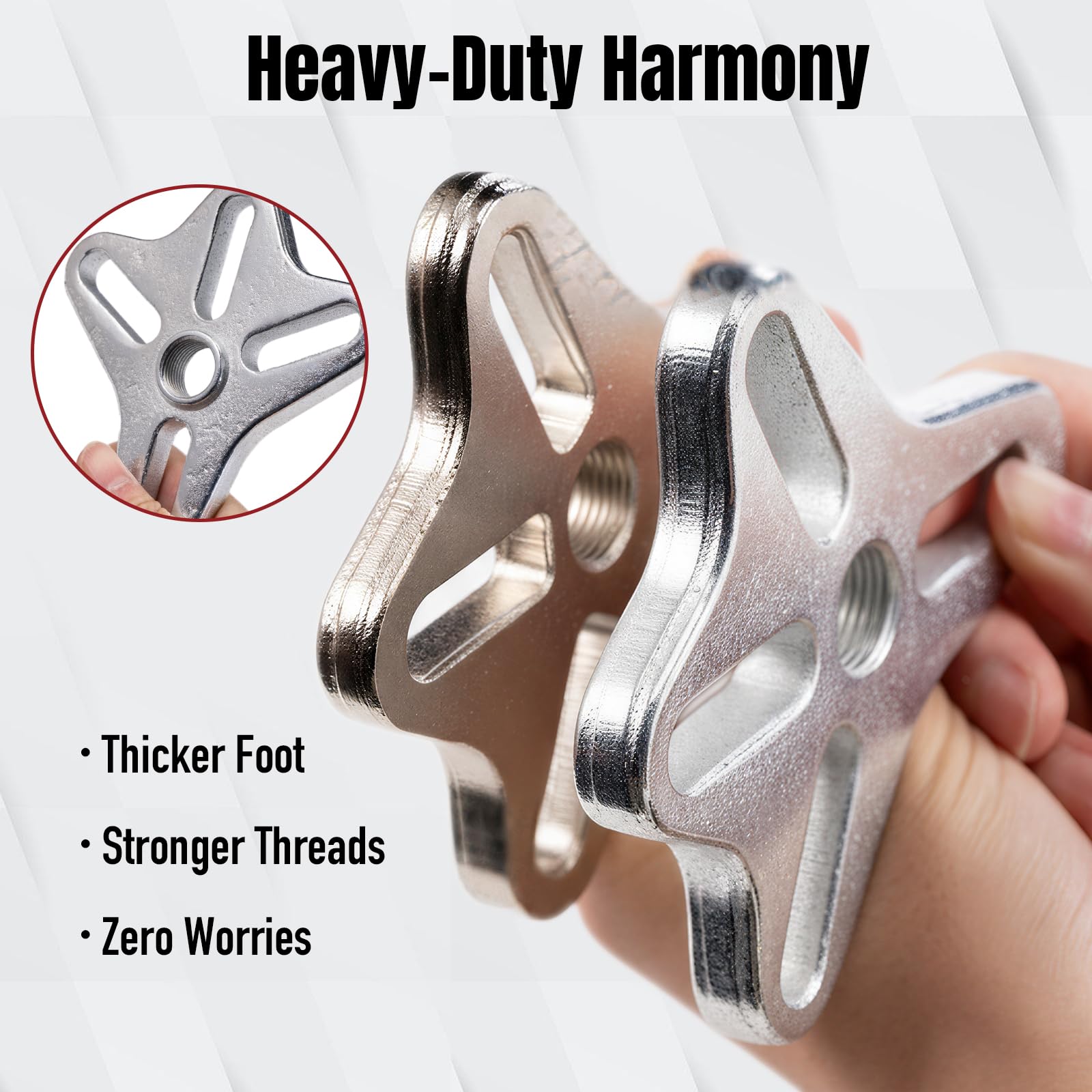 Thorstone arranged bolts and adapters showing compatibility for many vehicles