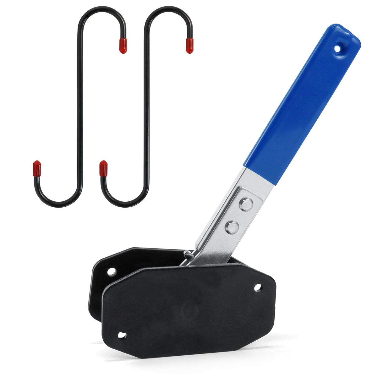 Thorstone front view of compressor tool showing robust frame and ratchet benefit controlled compression