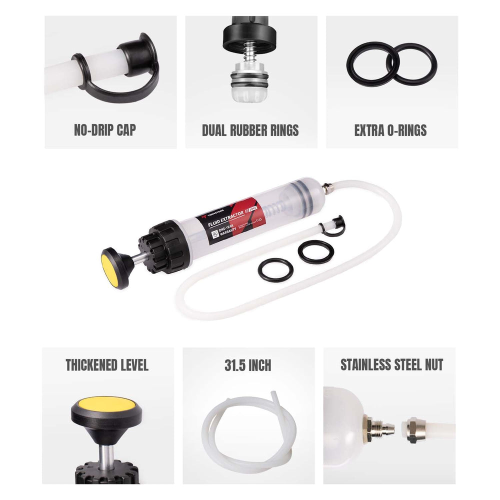 Thorstone silicone hose detail illustrating flexible reach into tight reservoirs
