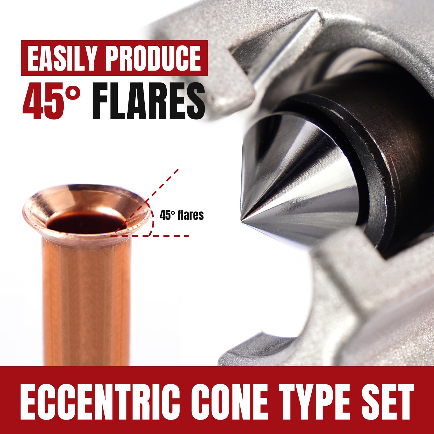 Thorstone tube cutter in hand trimming tubing cleanly for accurate fittings